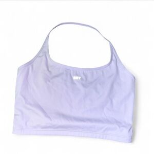 SET Active Women’s‎ Size L Sportbody Halter Top Lavender Cropped